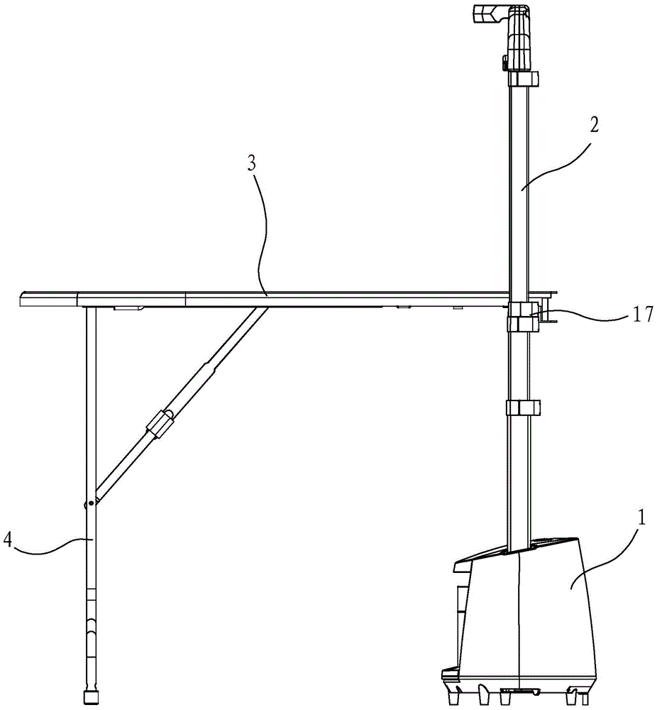 A double-bar garment ironing machine