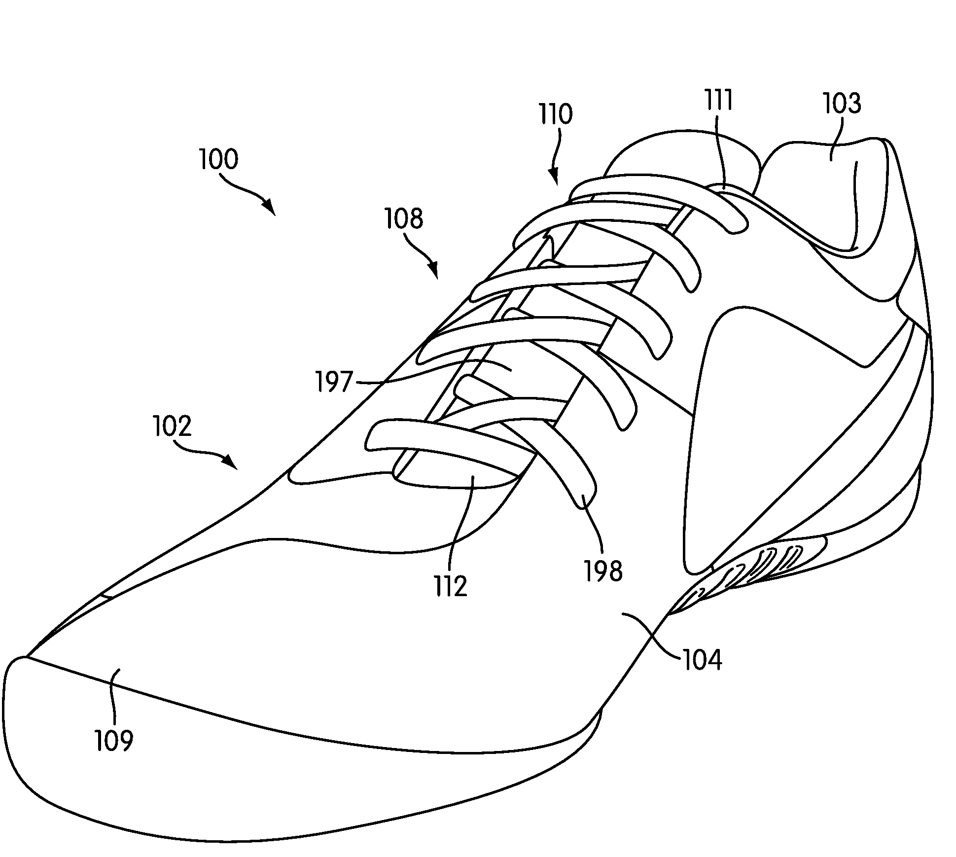 Article of footwear for soccer