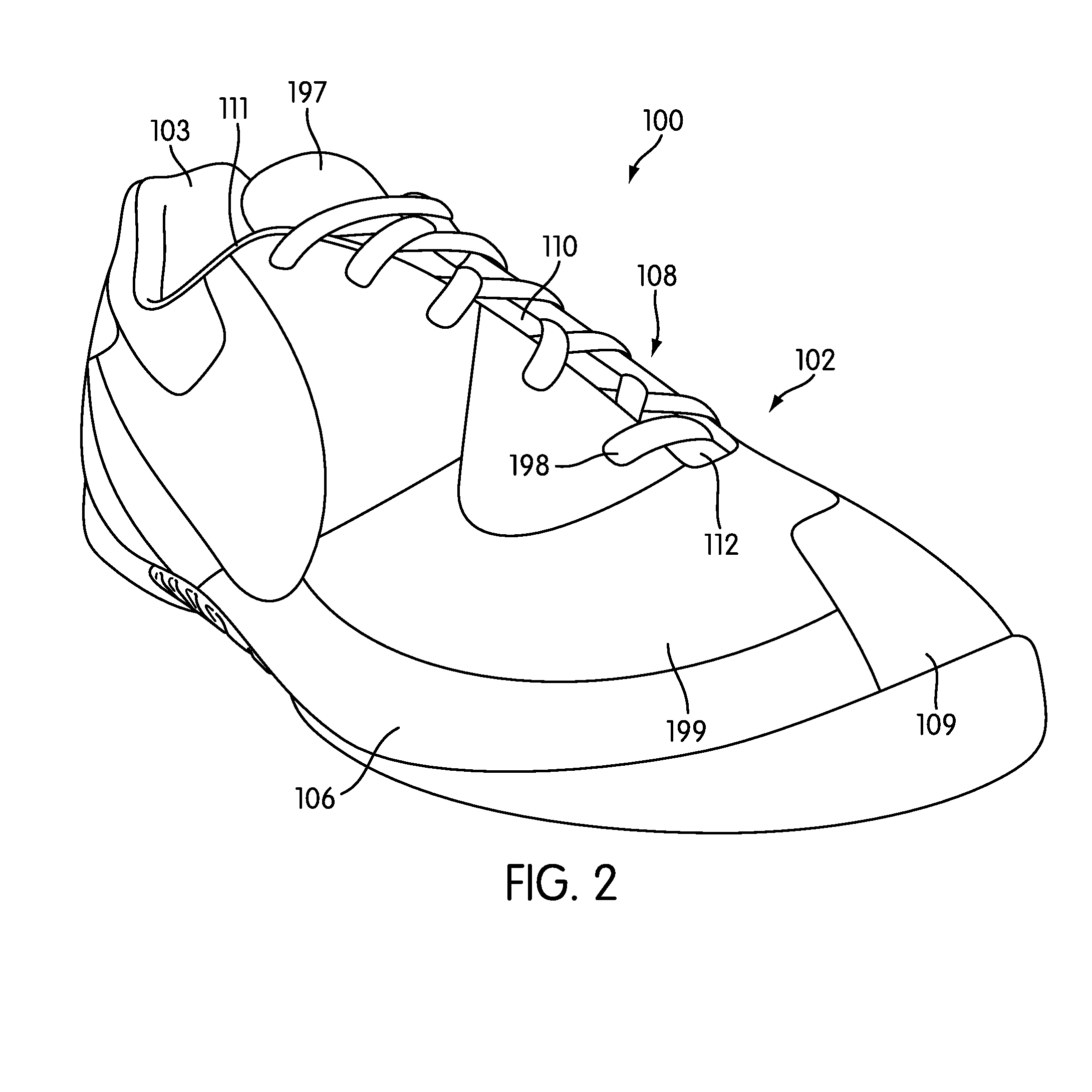 Article of footwear for soccer