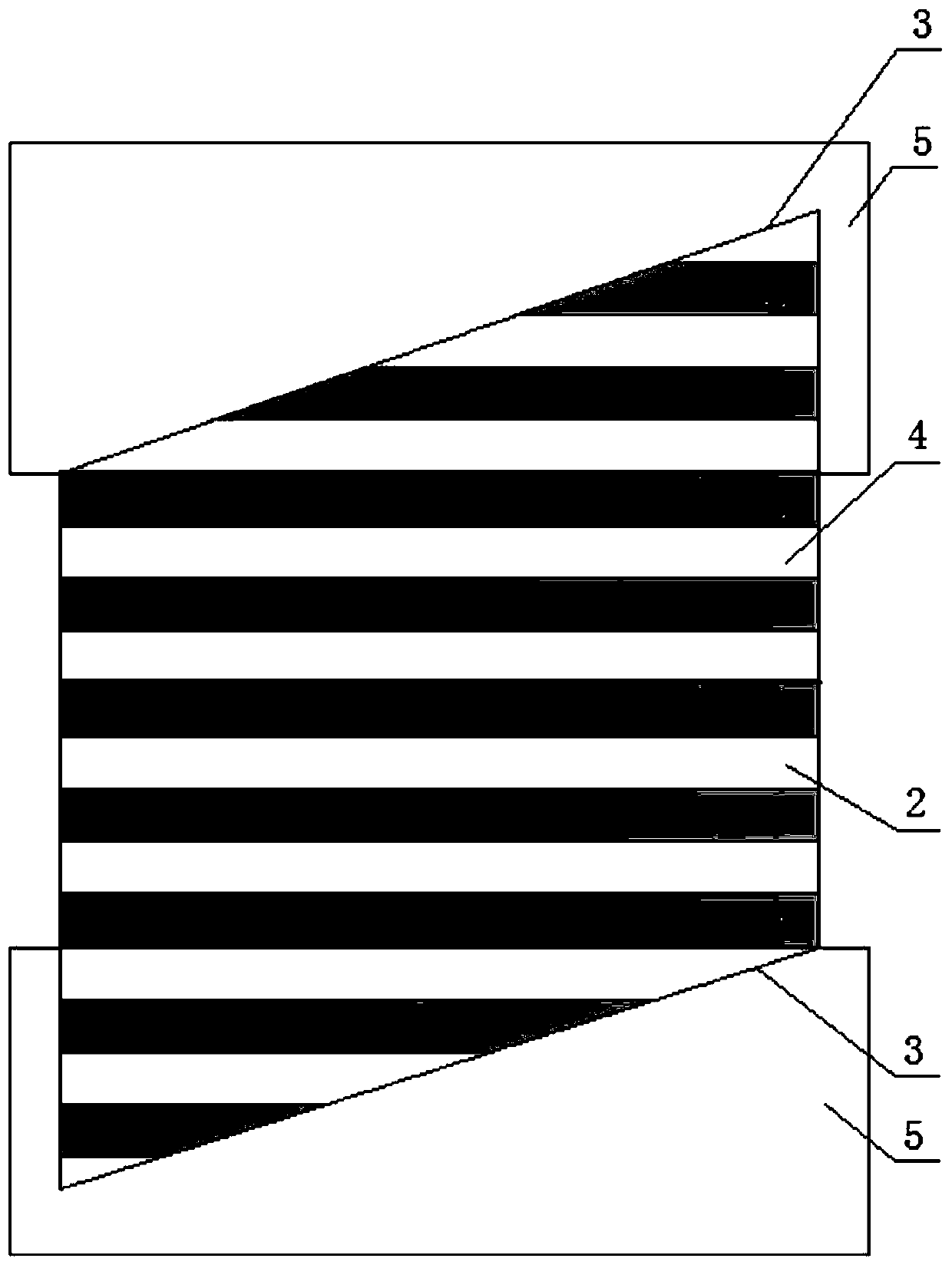 Manufacturing method of horizontal ultra-wide multi-color texture recombined decorative veneer