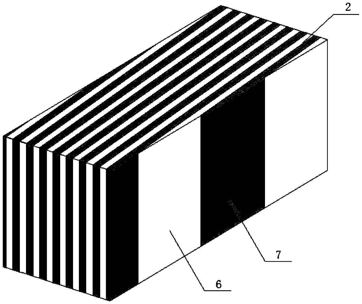 Manufacturing method of horizontal ultra-wide multi-color texture recombined decorative veneer