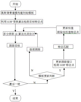 Traffic target tracking method based on optical flow and local invariant features