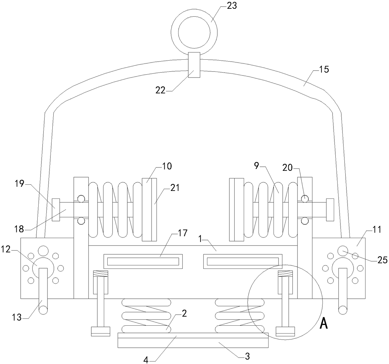 Cargo transfer auxiliary device for automatic storage retrieval