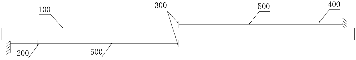 Prestressed steel beam and ultrathin sandwich floor adopting prestressed steel beam