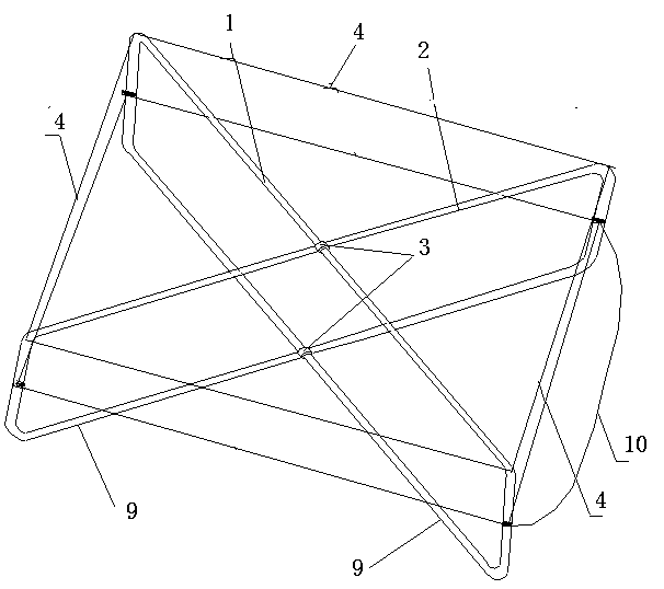 Sea water pearl shell overwintering hanging cage and cultivation method