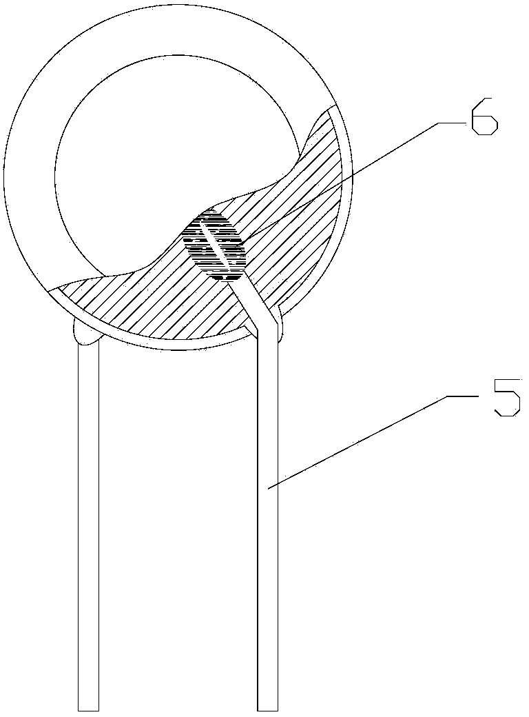 Concave dual-electrode integrated chip high-voltage ceramic capacitor and manufacturing process thereof