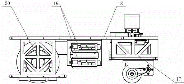 Electro-gas vertical welding automatic moving type robot system