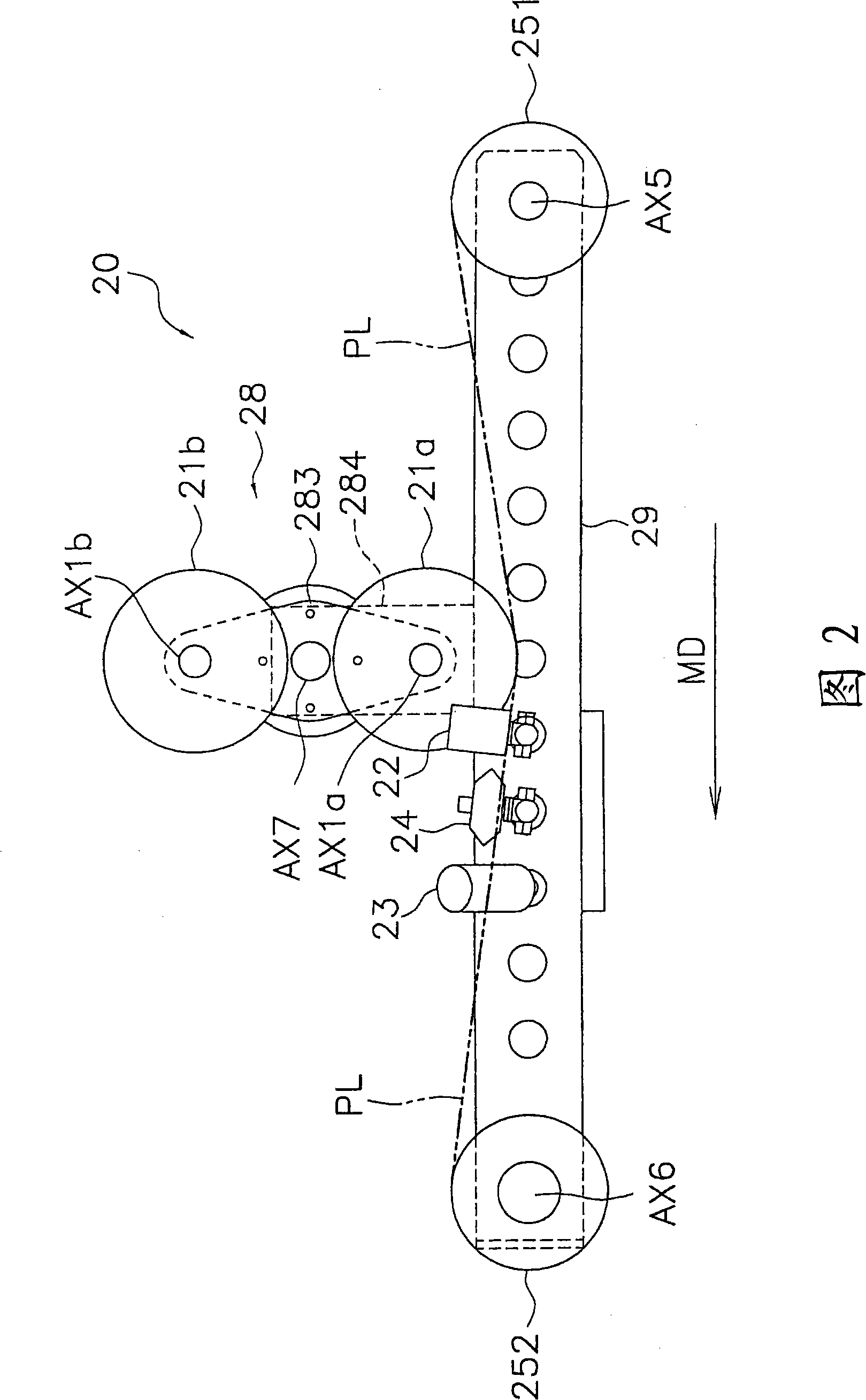 Method and device for manufacturing biaxial extending ribbon and device for bending ribbon