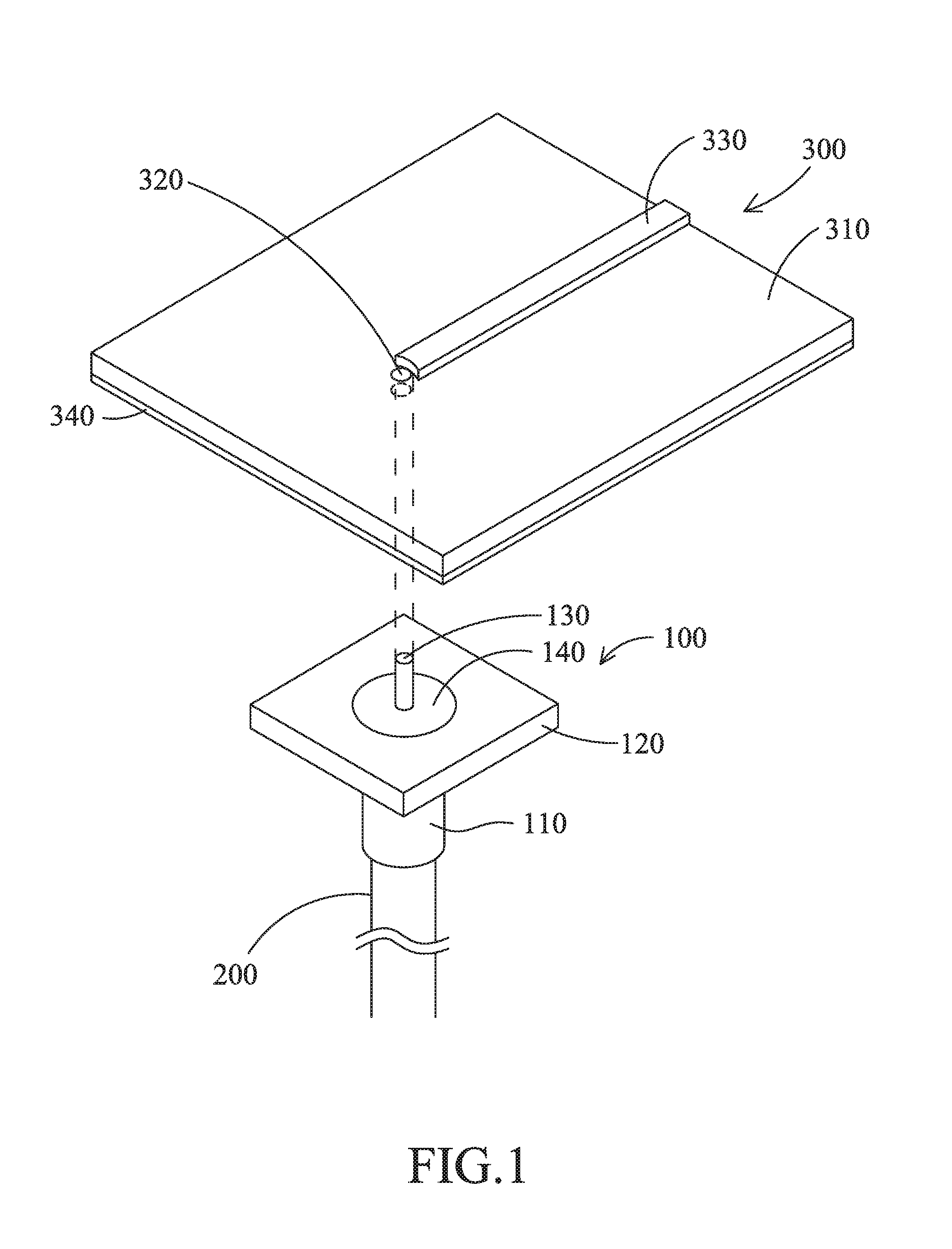 Vertical-transition structure