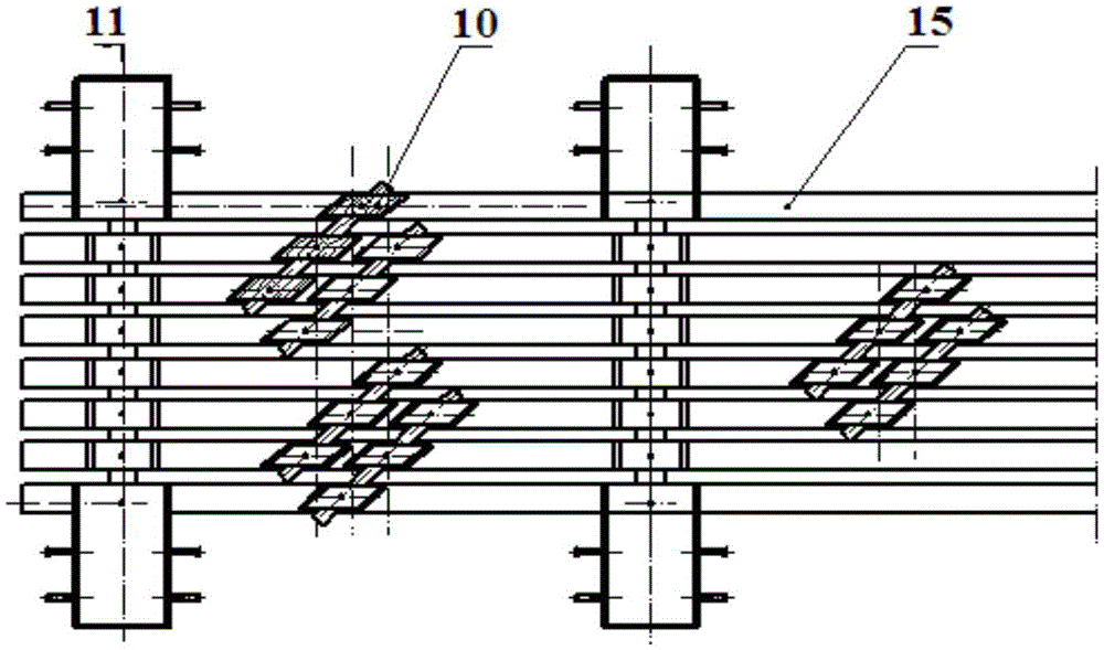 An isometric displacement bridge expansion joint device