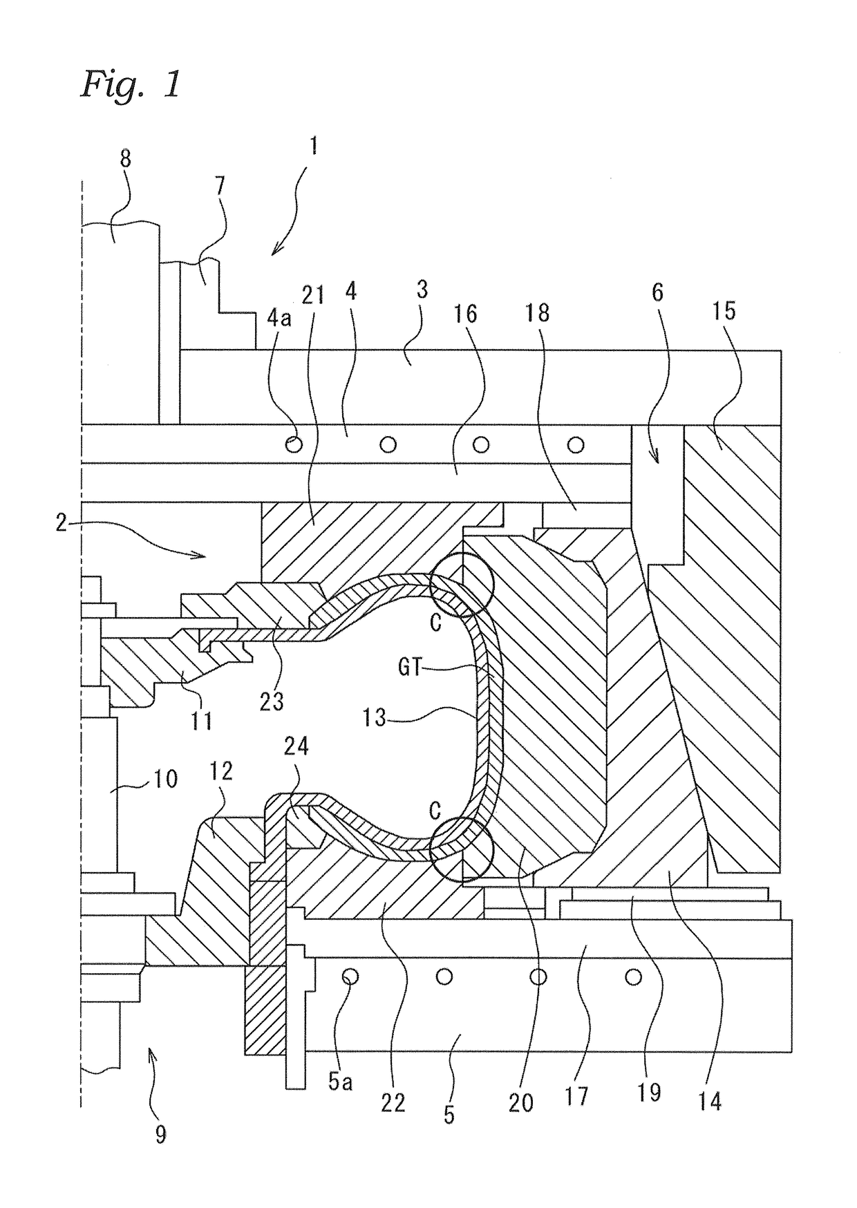 Tire vulcanization mold and pneumatic tire