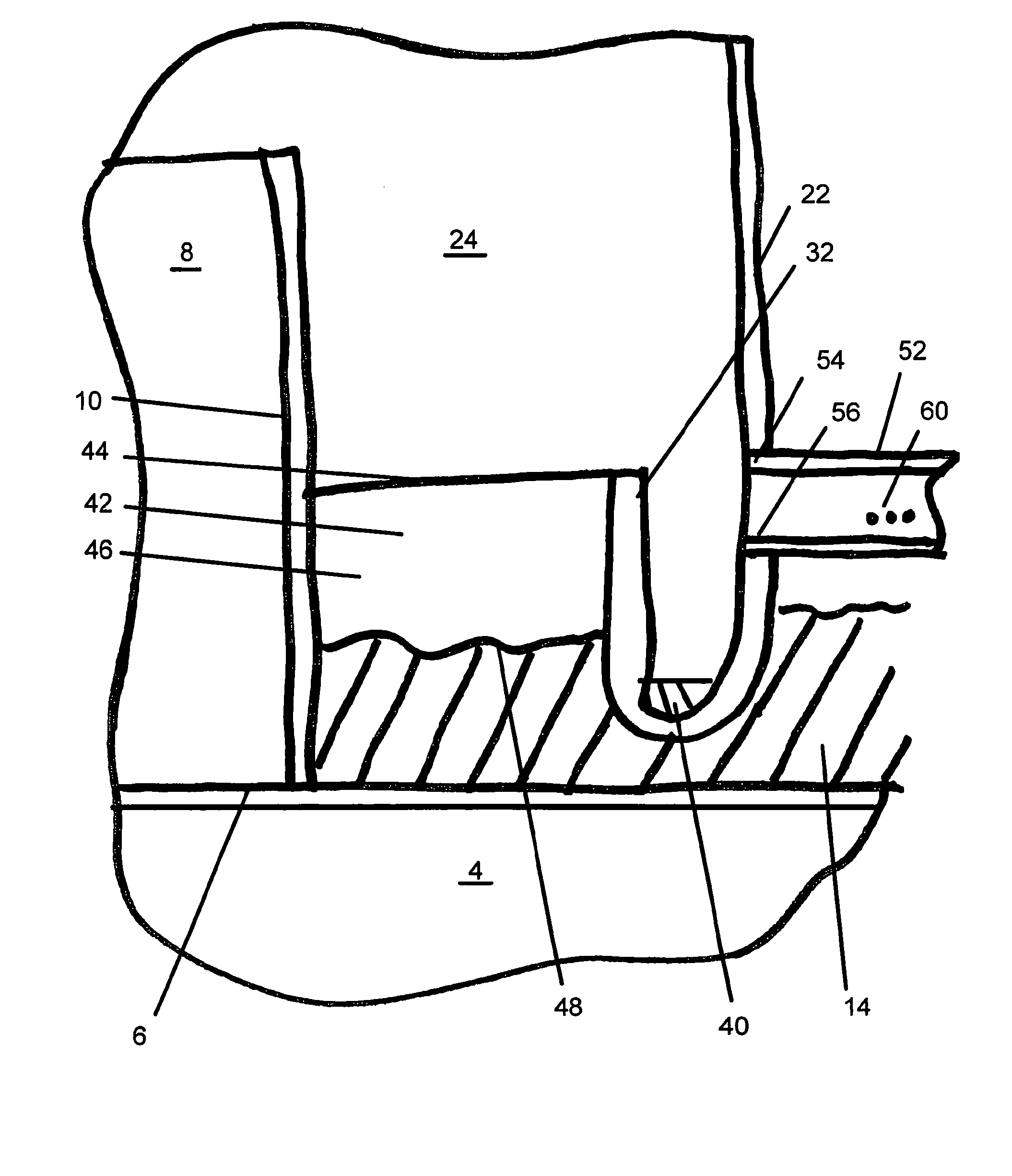 Underground storage tank with sediment trap