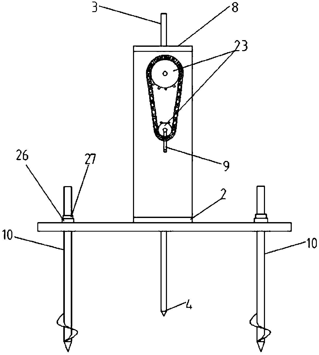 Device for monitoring lateral displacement of soil in situ and using method of device