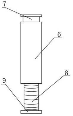 An air compressor with spring floating support