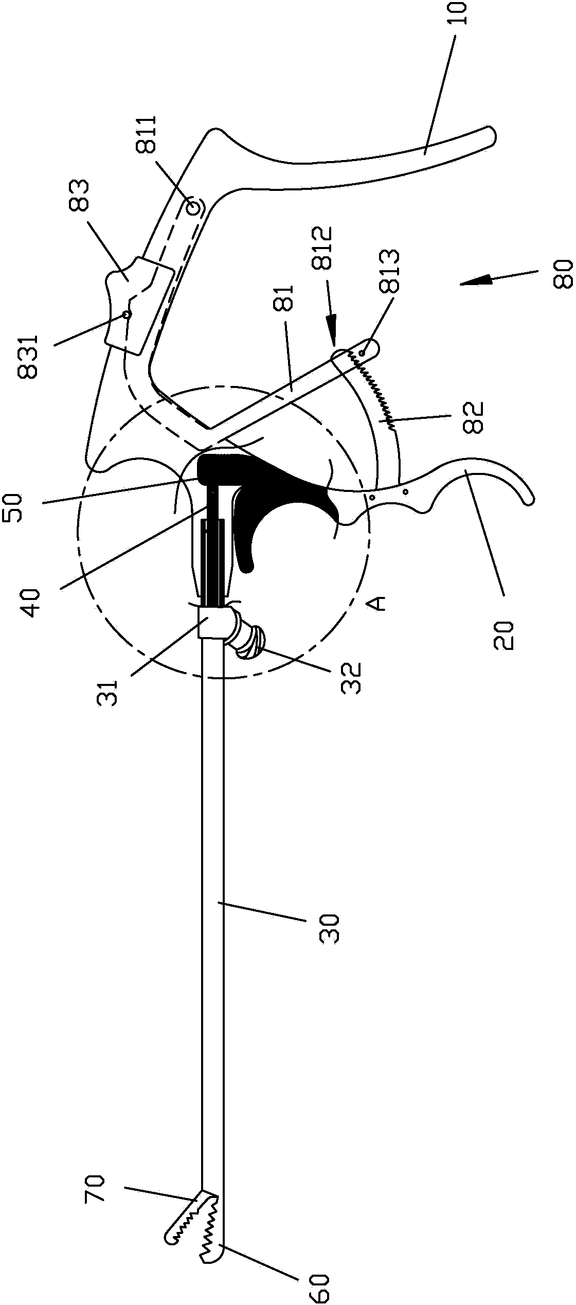 Meshing pincers