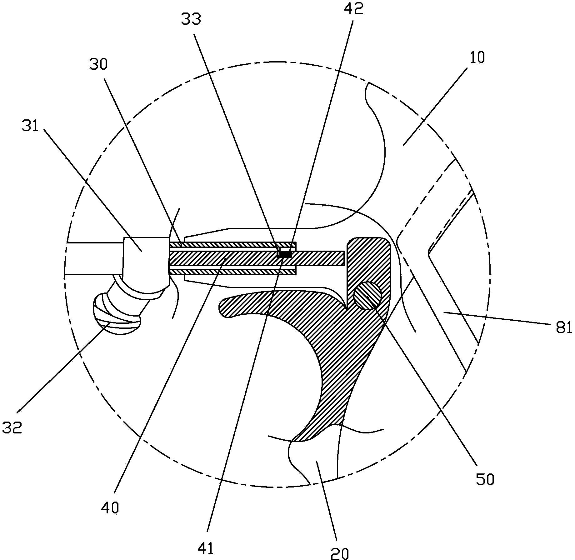 Meshing pincers