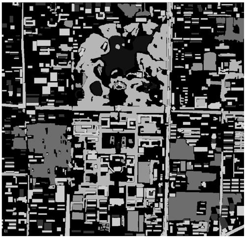 Remote sensing image classification method of double-branch fusion multi-scale attention neural network