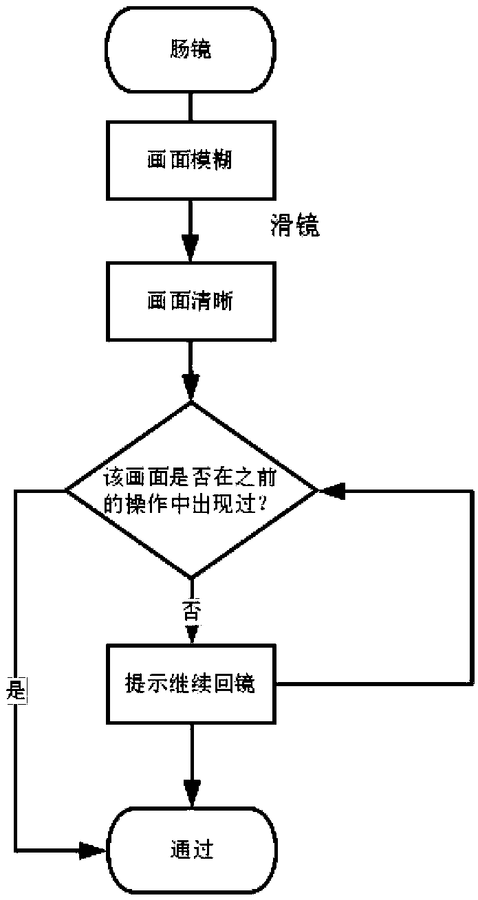 System and method for monitoring blind area under enteroscope