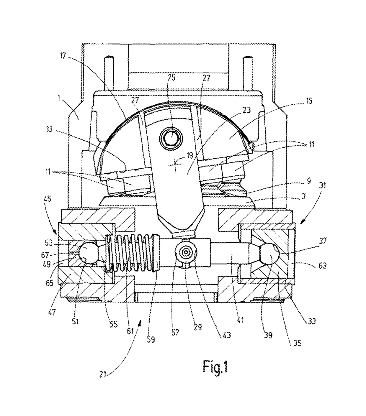 Axial piston pump having a swash-plate type construction