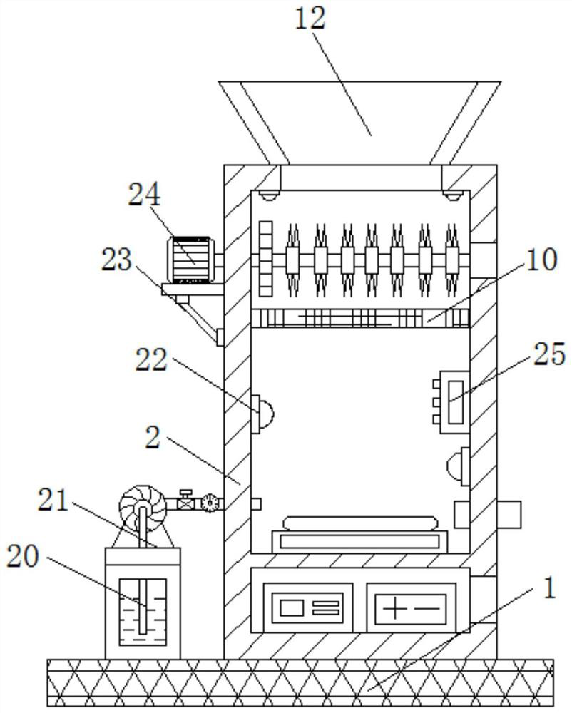 A garbage degradation device with deodorizing function for environmental protection construction