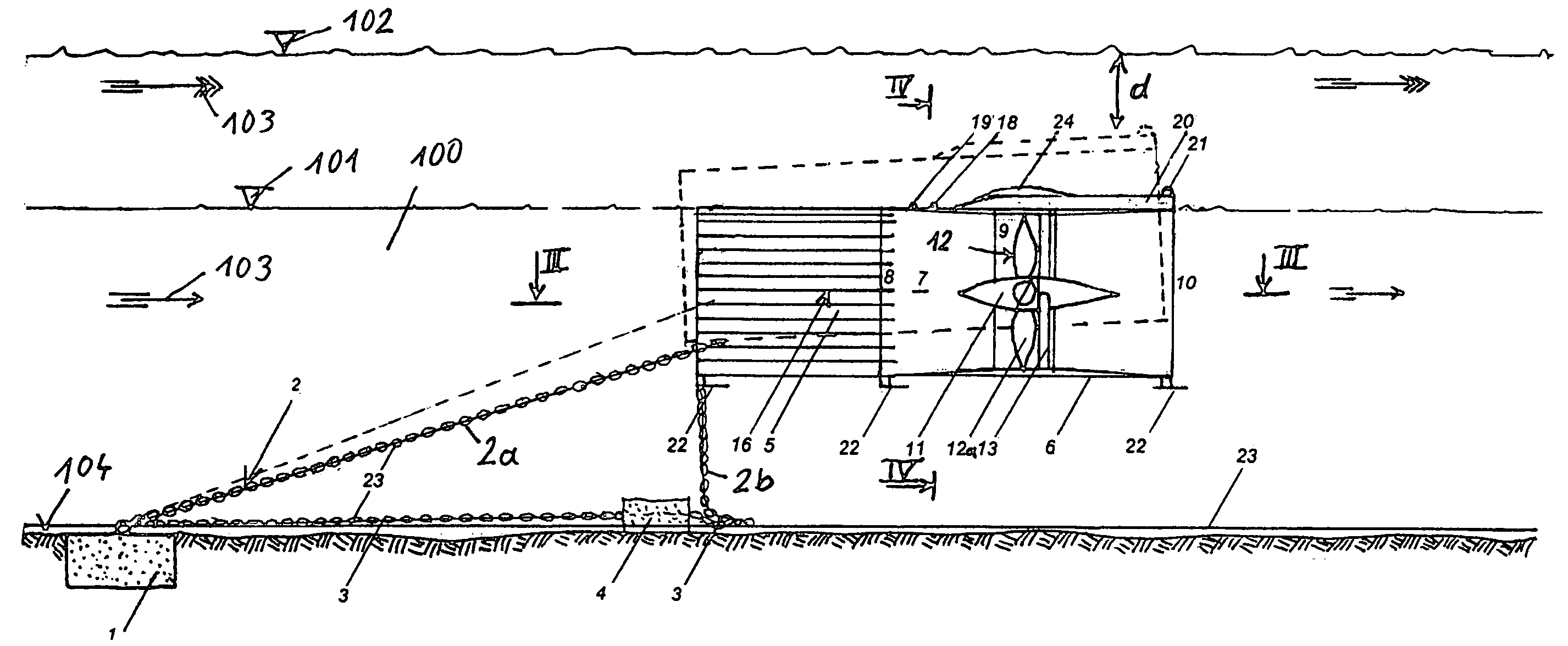 Tidal turbine installation