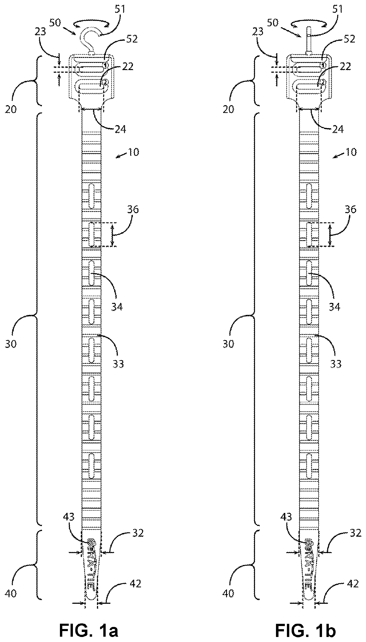 Reusable tie strap with multiple apertures