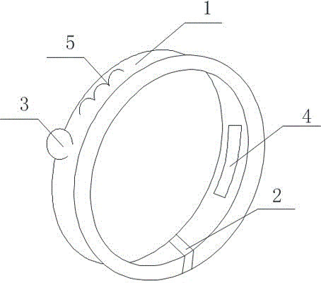 Intelligent bracelet internally provided with anti-theft system