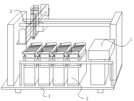 Fully-automatic immune tissue chemical dyeing instrument