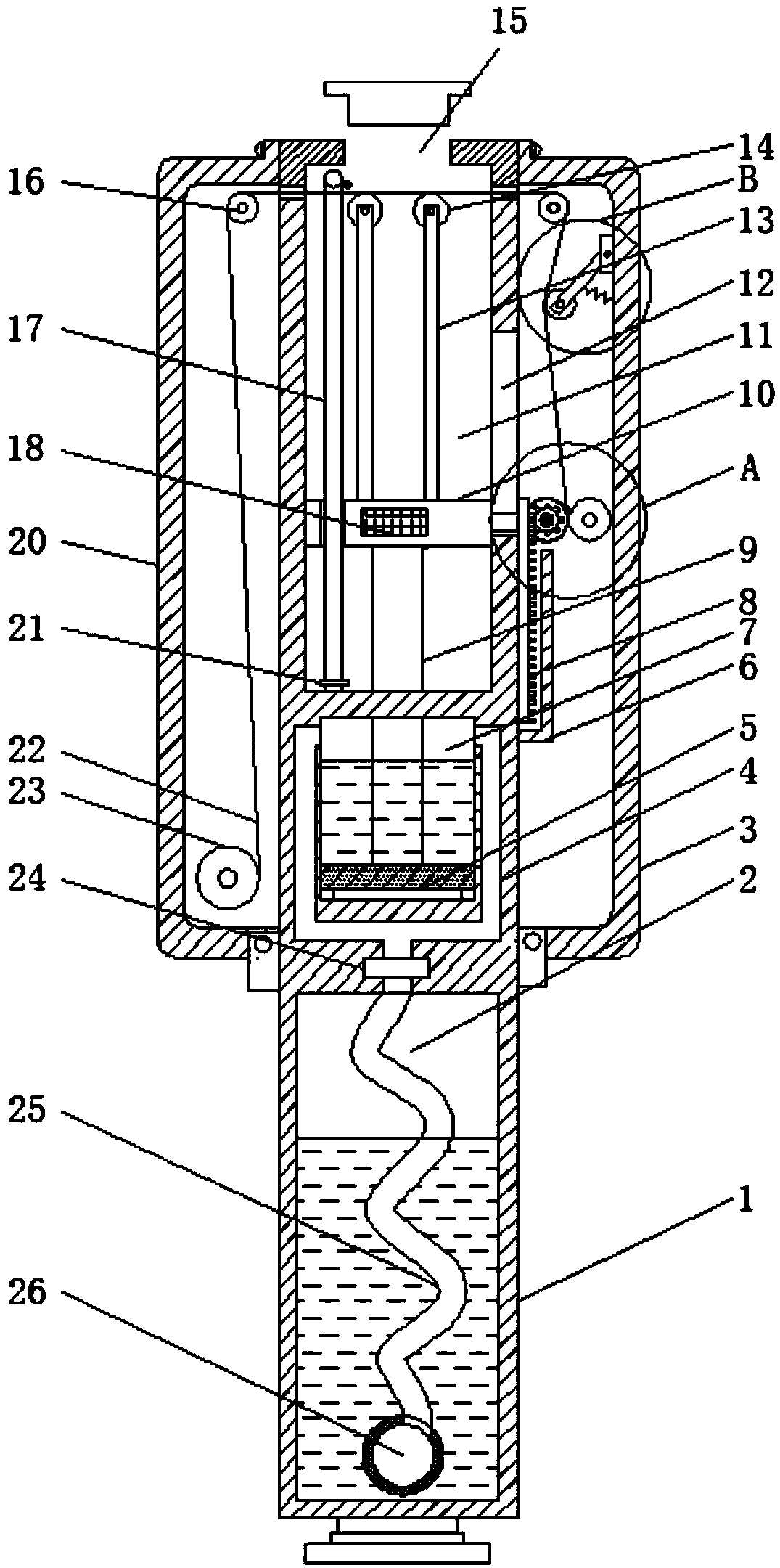 Self-refreshing nursing-cleaning device