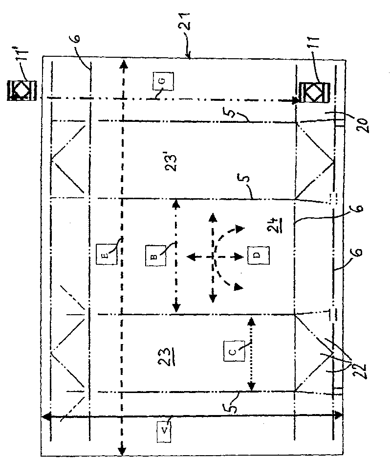 Packaging, blank therefor and method for the production thereof