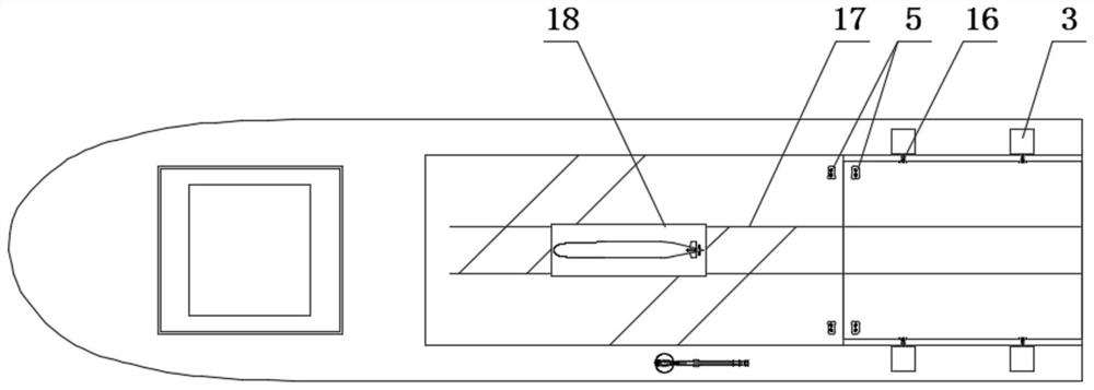 Multifunctional workboat with buoyancy adjusting carrying platform and operation method of multifunctional working ship