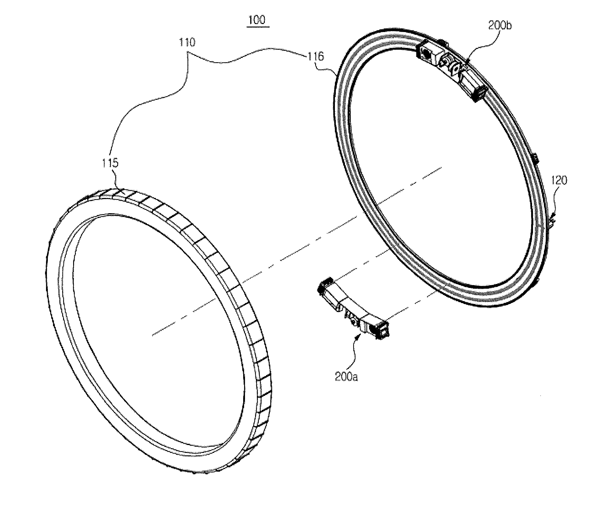 Balancing module and washing machine having the same