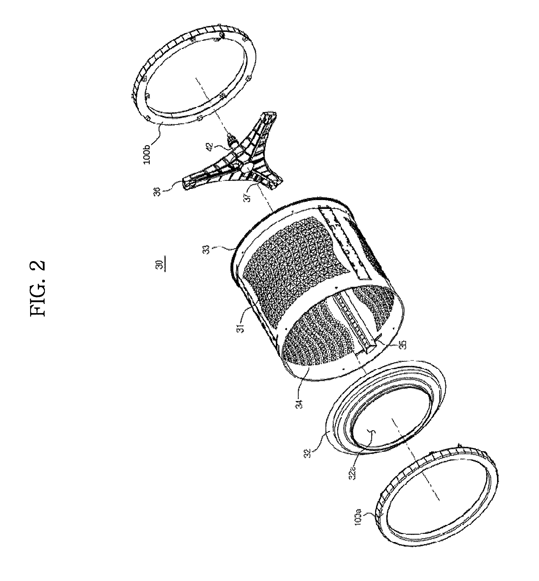 Balancing module and washing machine having the same