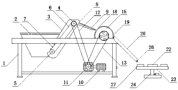 Swing pipe machine for spools