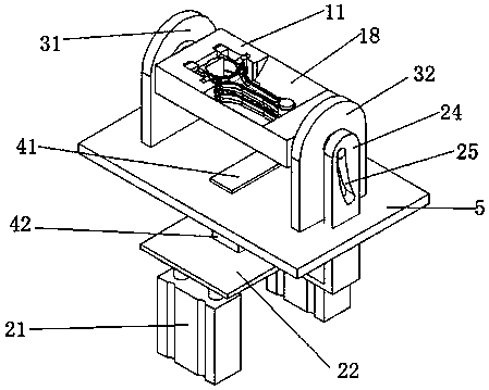 Fixture device for laser processing of connecting rod cracking groove