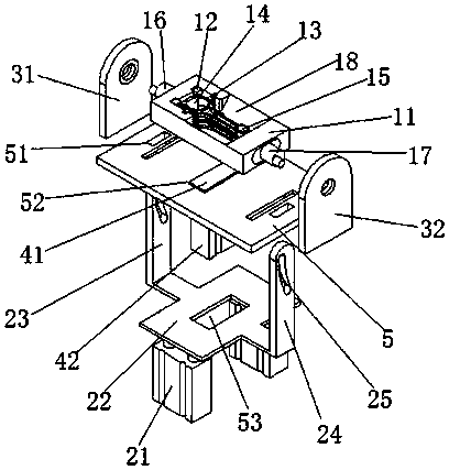 Fixture device for laser processing of connecting rod cracking groove