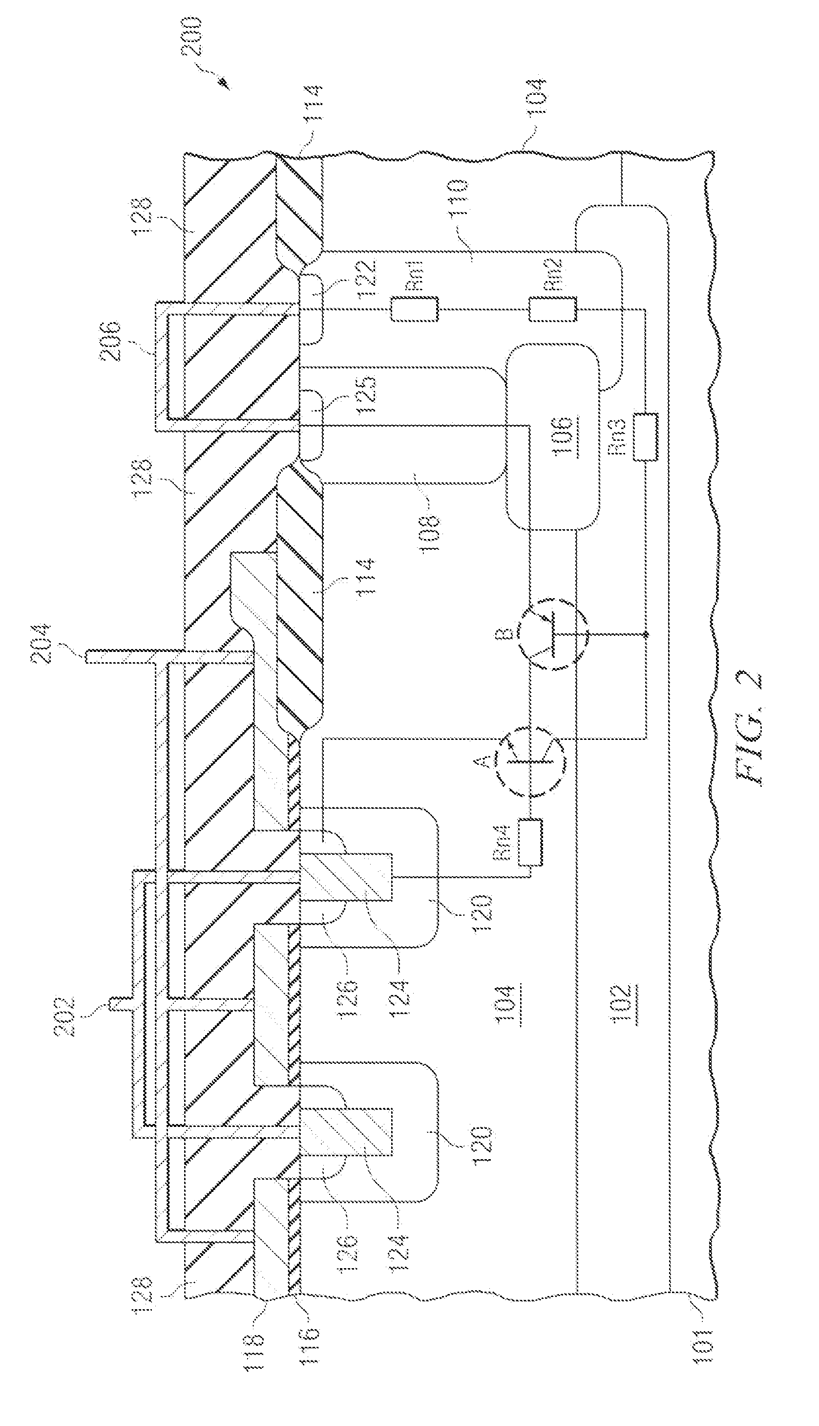 Quasi-vertical gated NPN-PNP ESD protection device