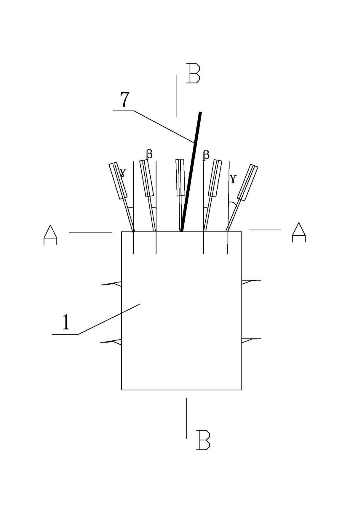 Stress unloading, water injecting and drilling and blasting method for longitudinal structure surface structural strong rockburst regions