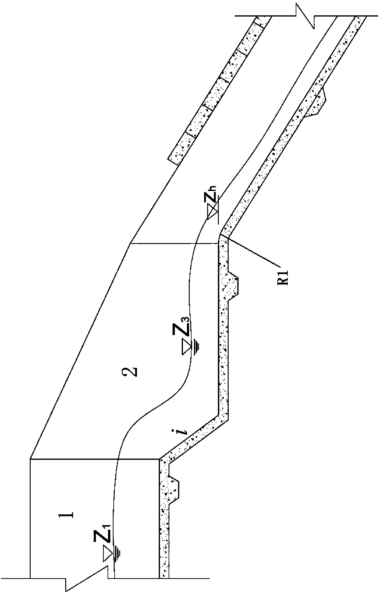 Layout form of water-sediment separation buildings suitable for steep trough spillways with curves