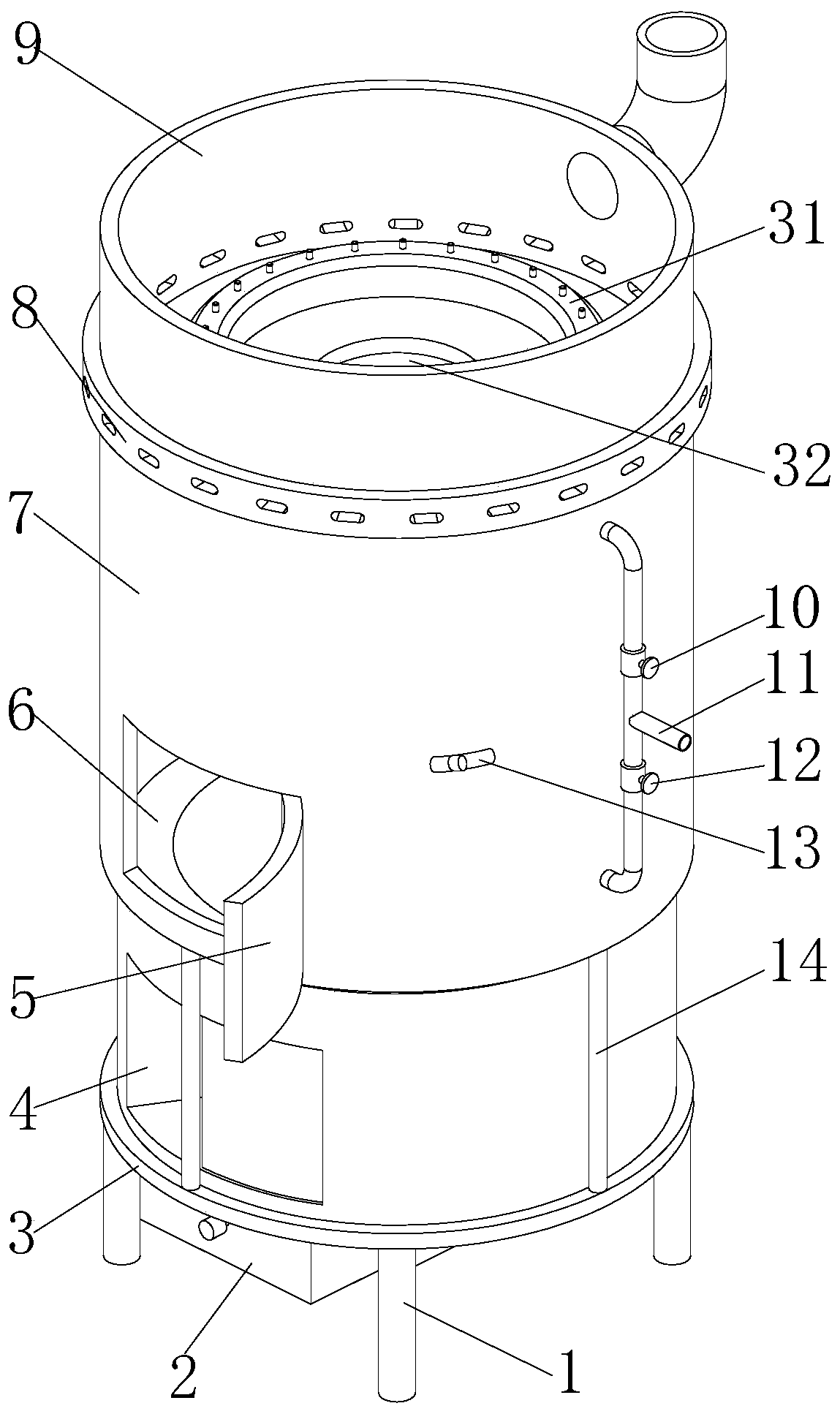 Energy-saving and environment-friendly wood stove