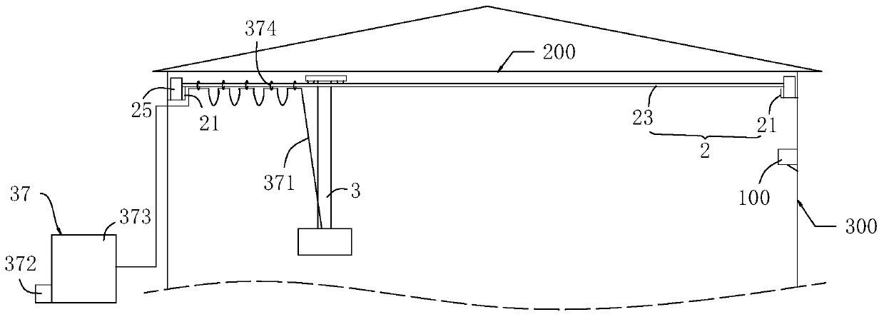 Tracking type dung clearing system and method