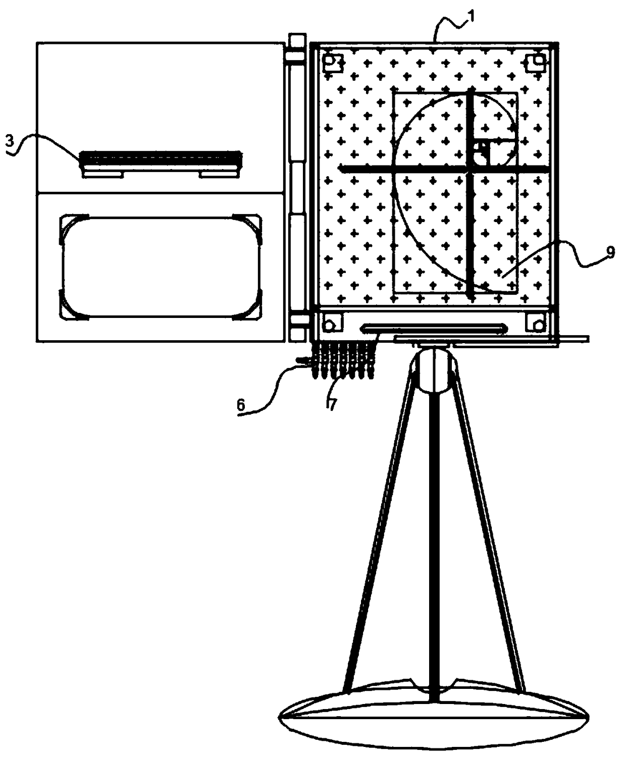 Integrated dual-purpose expanding frame used for plane design