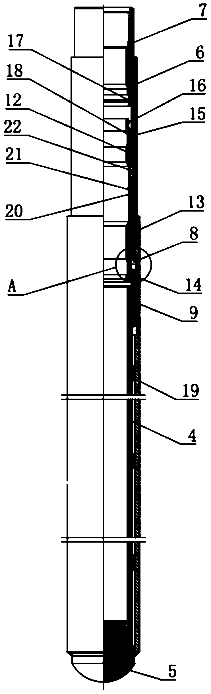 Oil and gas well screen tube structure capable of floating down