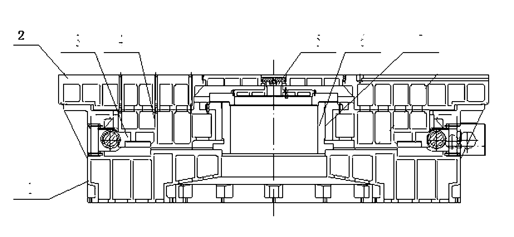 Numerical-control large-scale precise dual-drive gap removing rotating working table