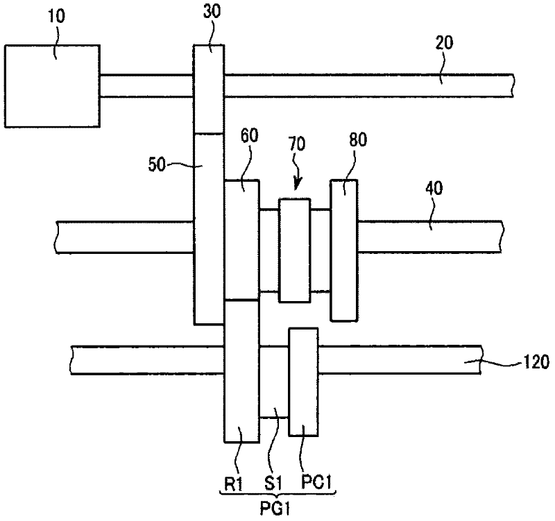 Power transmission apparatus using a planetary gear