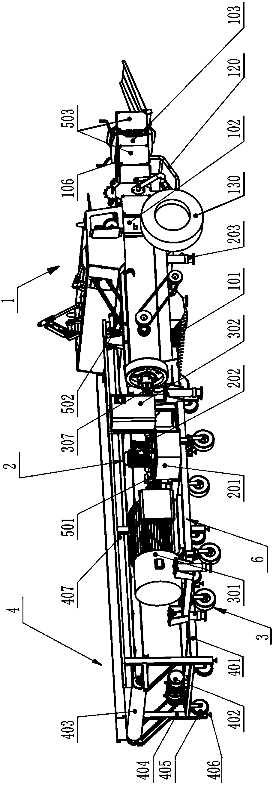 Straw baling test platform