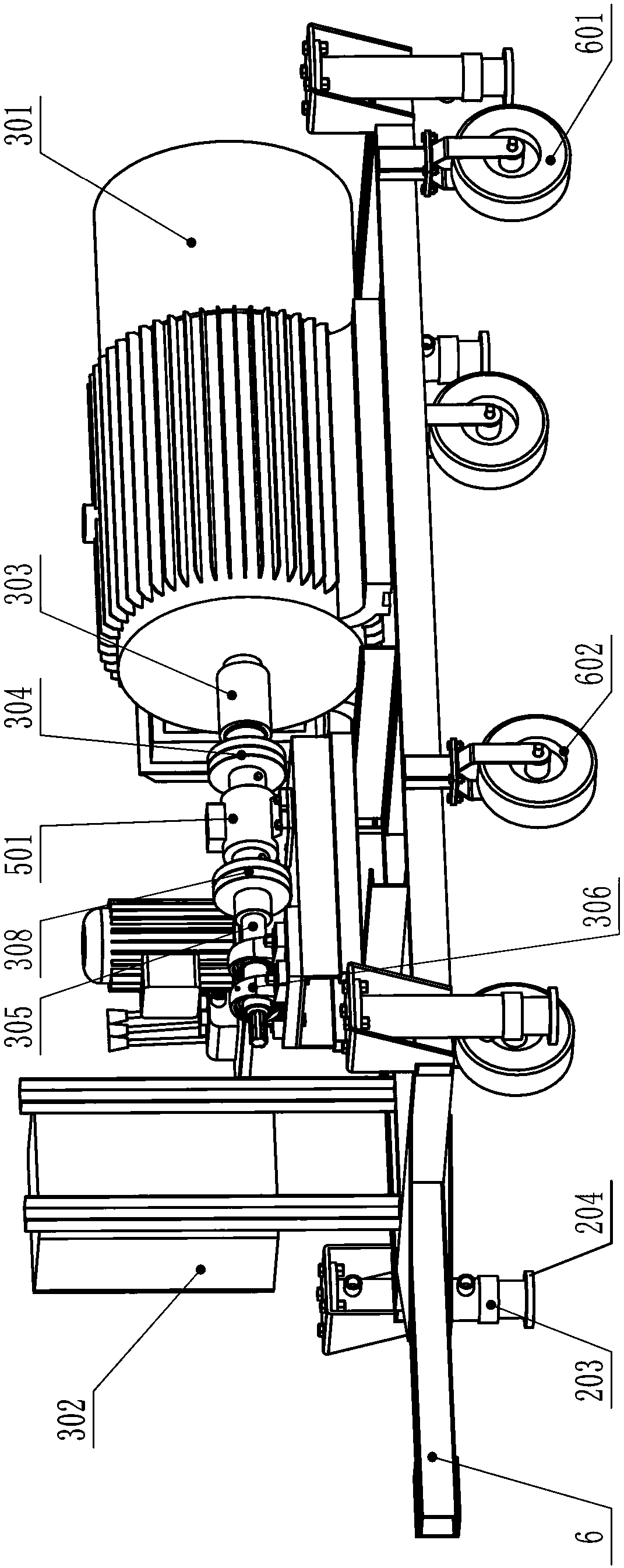 Straw baling test platform