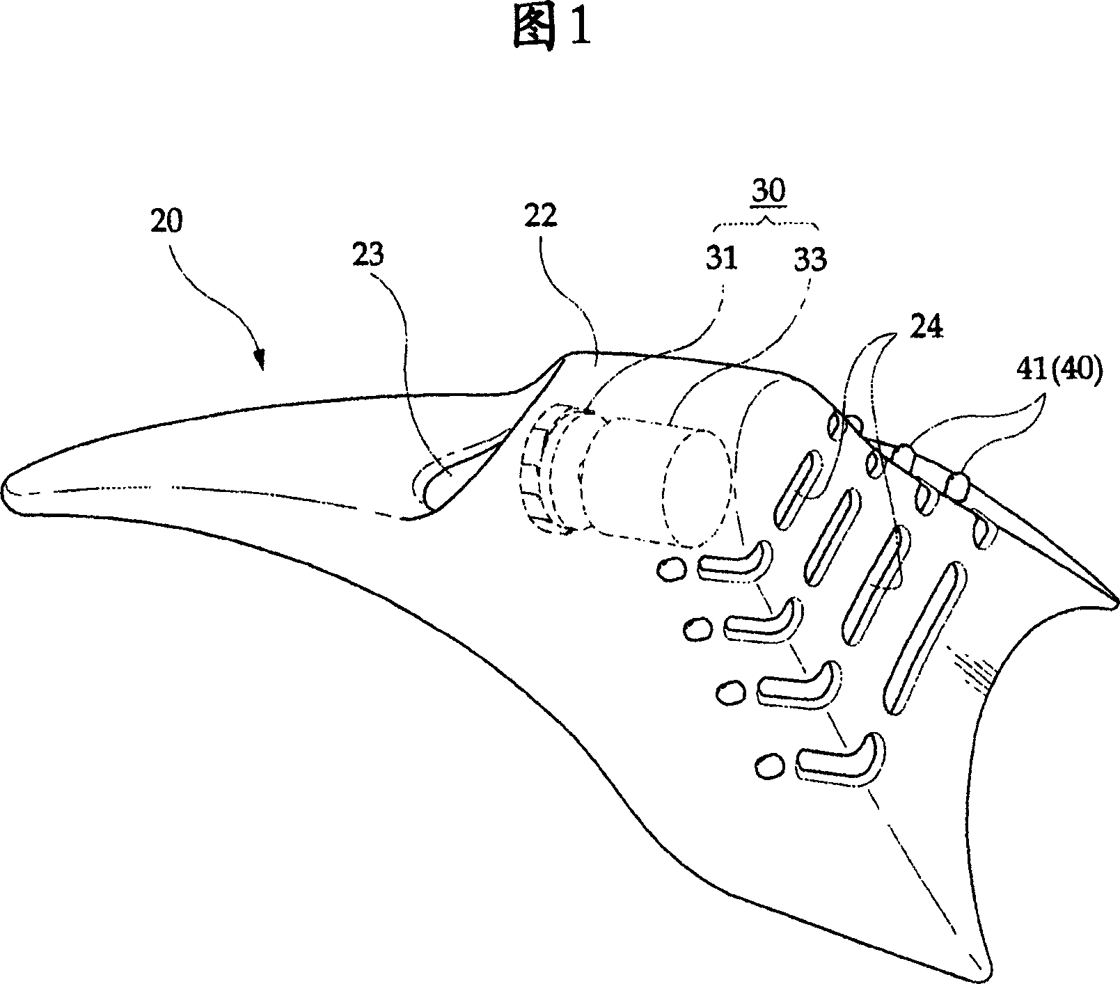 Self-generating type light emitting device for helmet