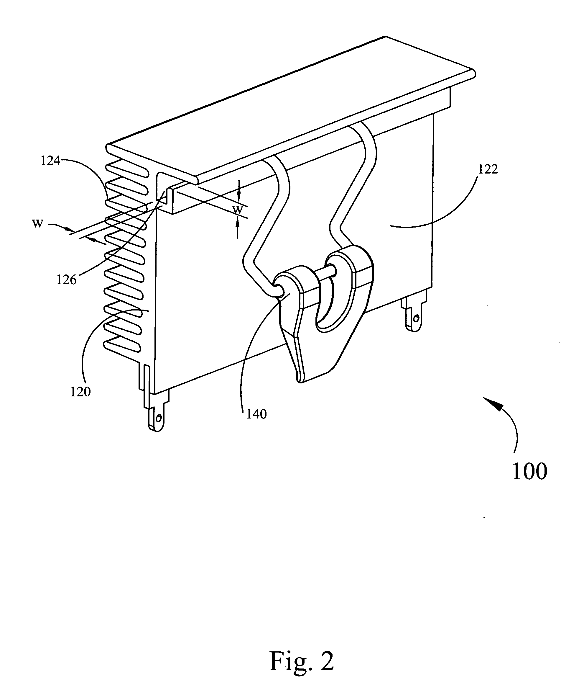 Configurable heat sink with matrix clipping system