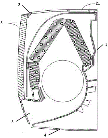 Wall-mounted air conditioner and drainage device thereof